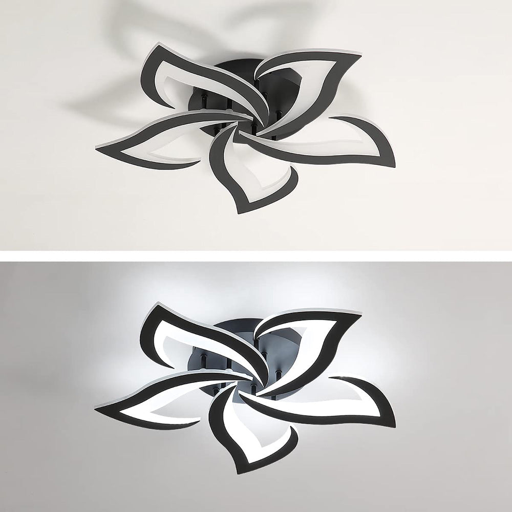 Modern Flower Shaped Metal LED Ceiling Light