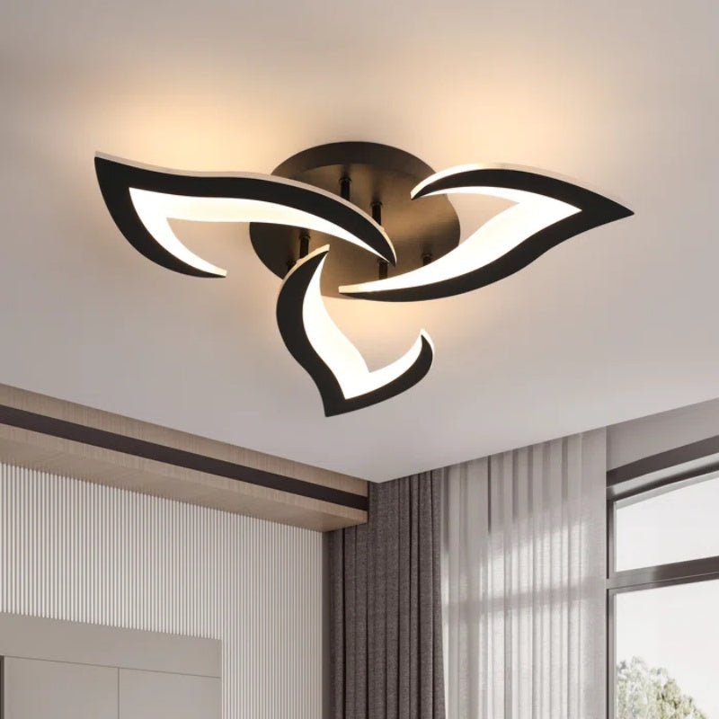 Modern Flower Shaped Metal LED Ceiling Light