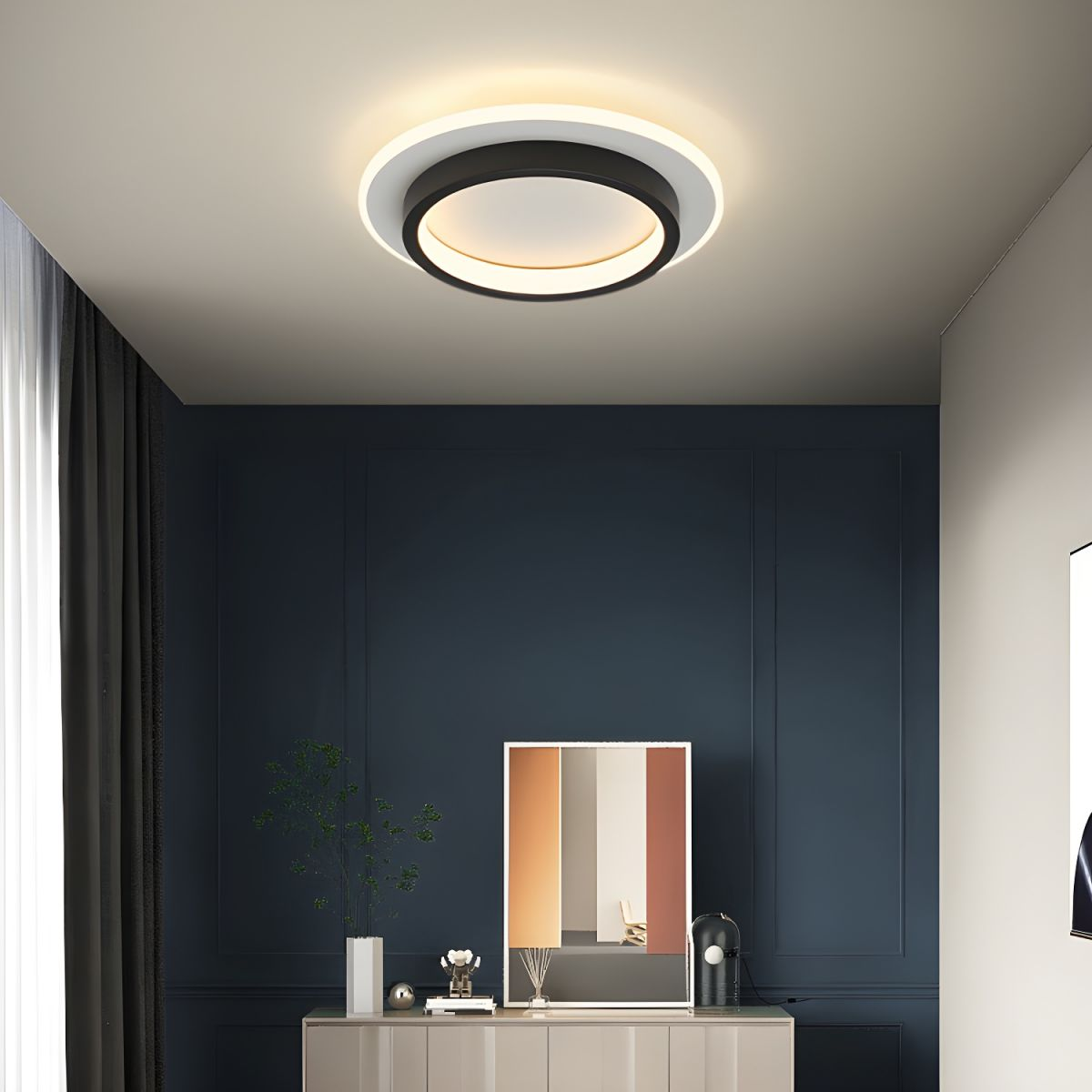 Modern Round Metal Acrylic LED Ceiling Light