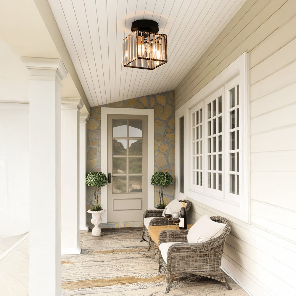 Modern 1-Light Hallway Flush Mount Ceiling Light
