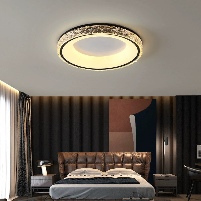 Flush Mount Modern Round Acrylic Ceiling Light