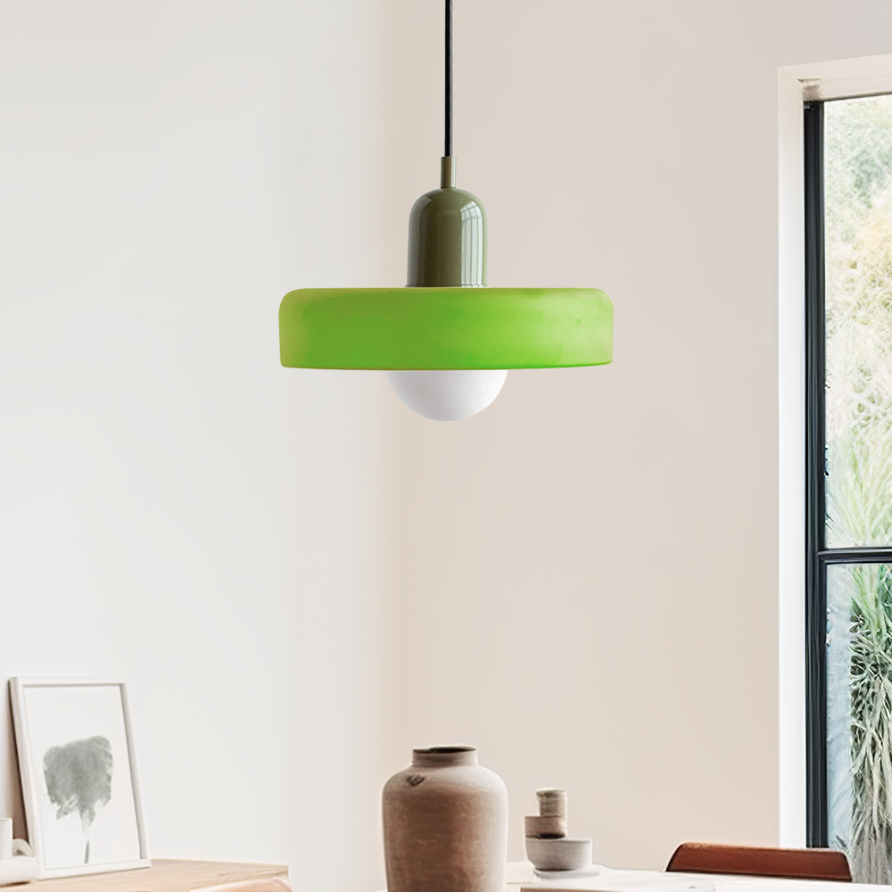 Bauhaus Modern Colorful Glass Pendant Light