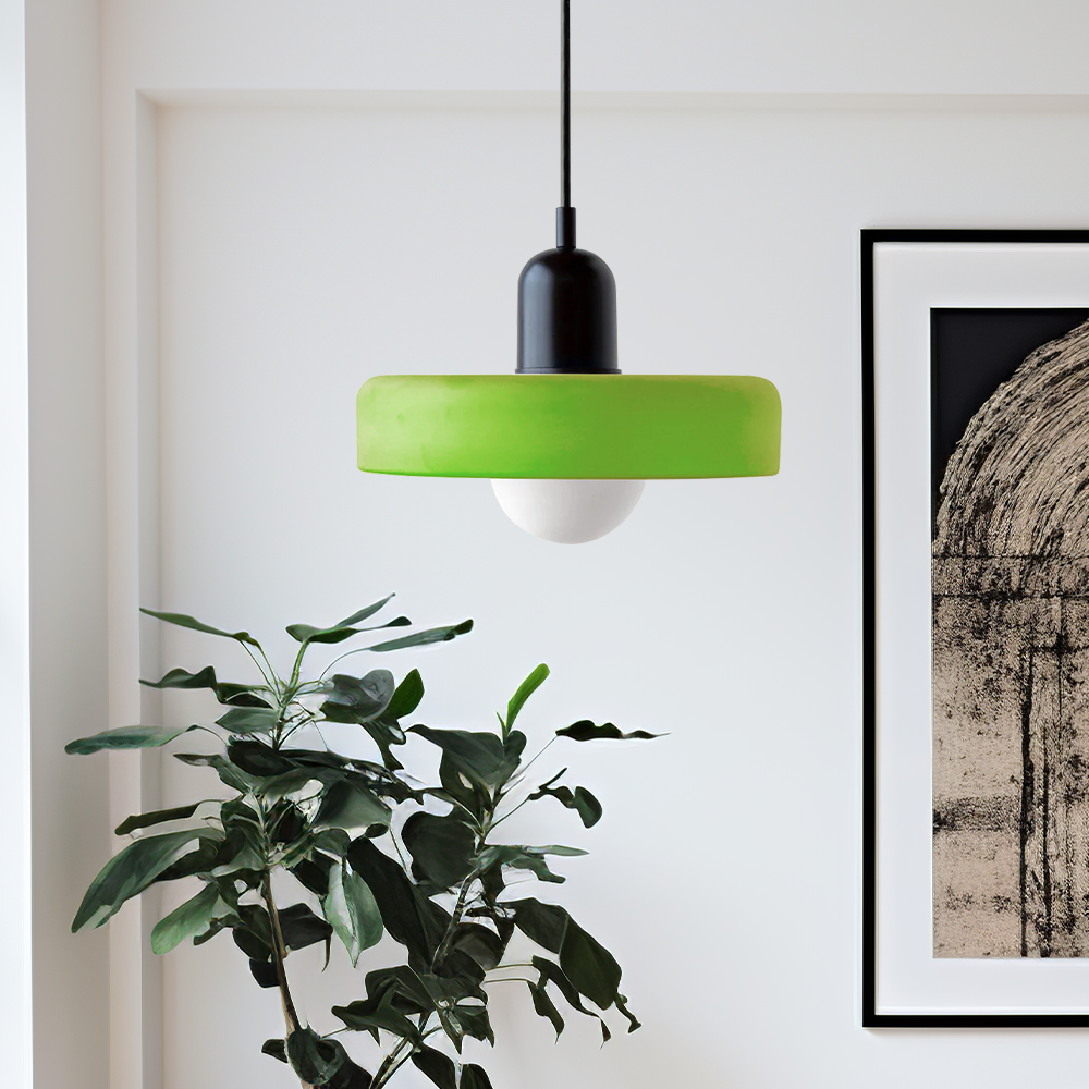 Bauhaus Modern Colorful Glass Pendant Light