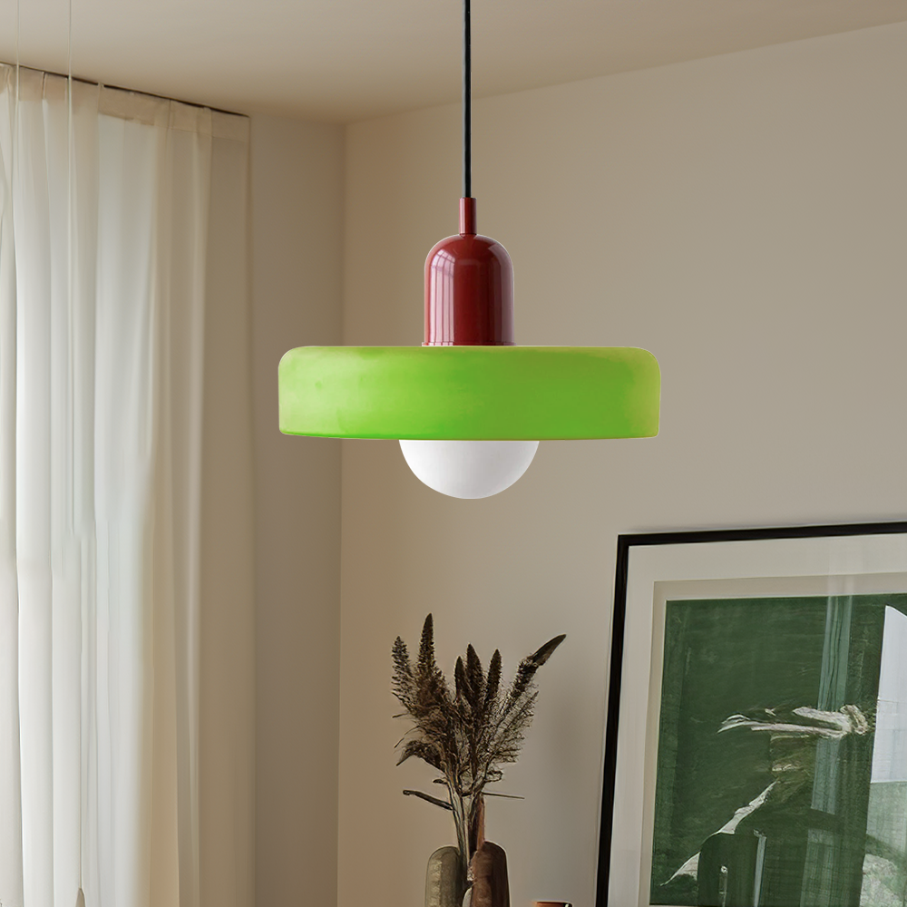 Bauhaus Modern Colorful Glass Pendant Light