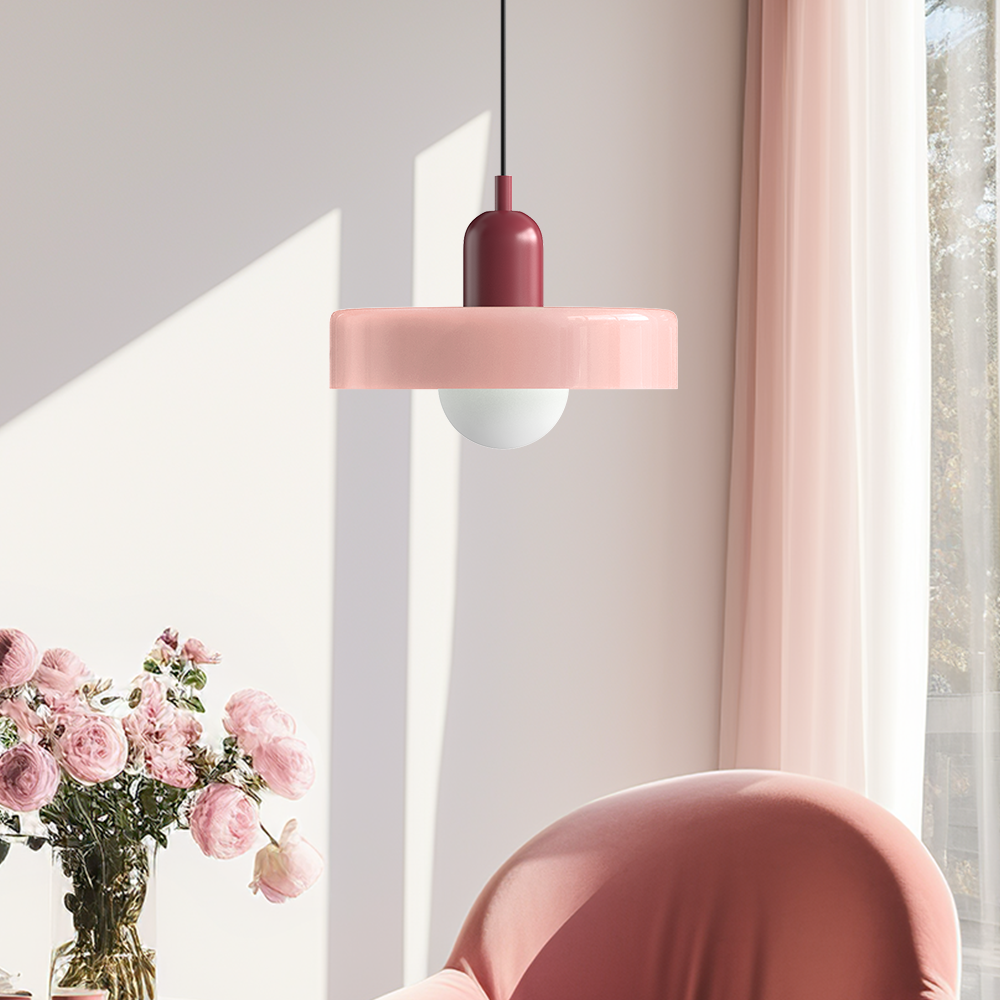Bauhaus Modern Colorful Glass Pendant Light