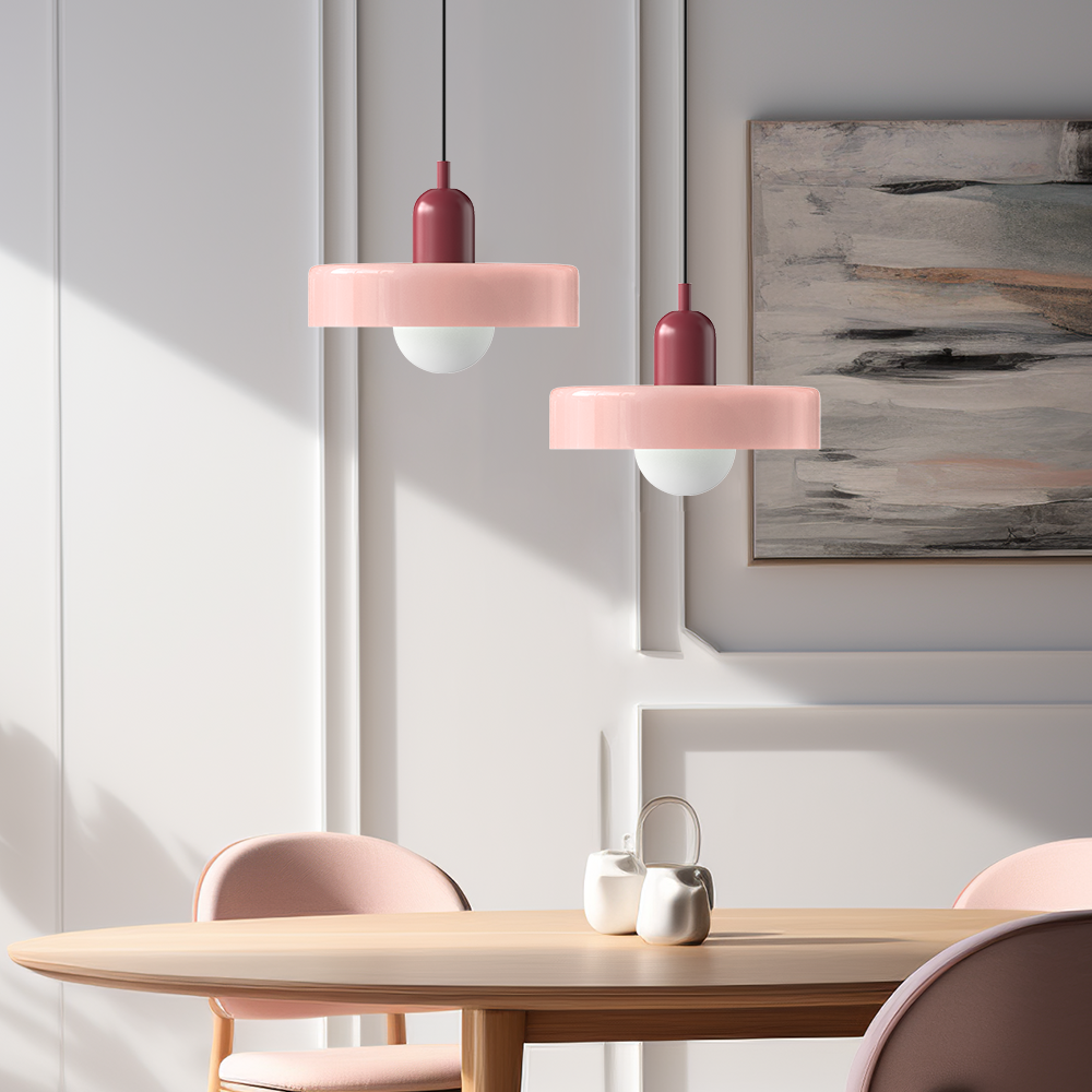 Bauhaus Modern Colorful Glass Pendant Light