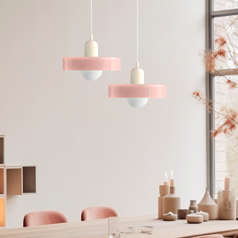 Bauhaus Modern Colorful Glass Pendant Light