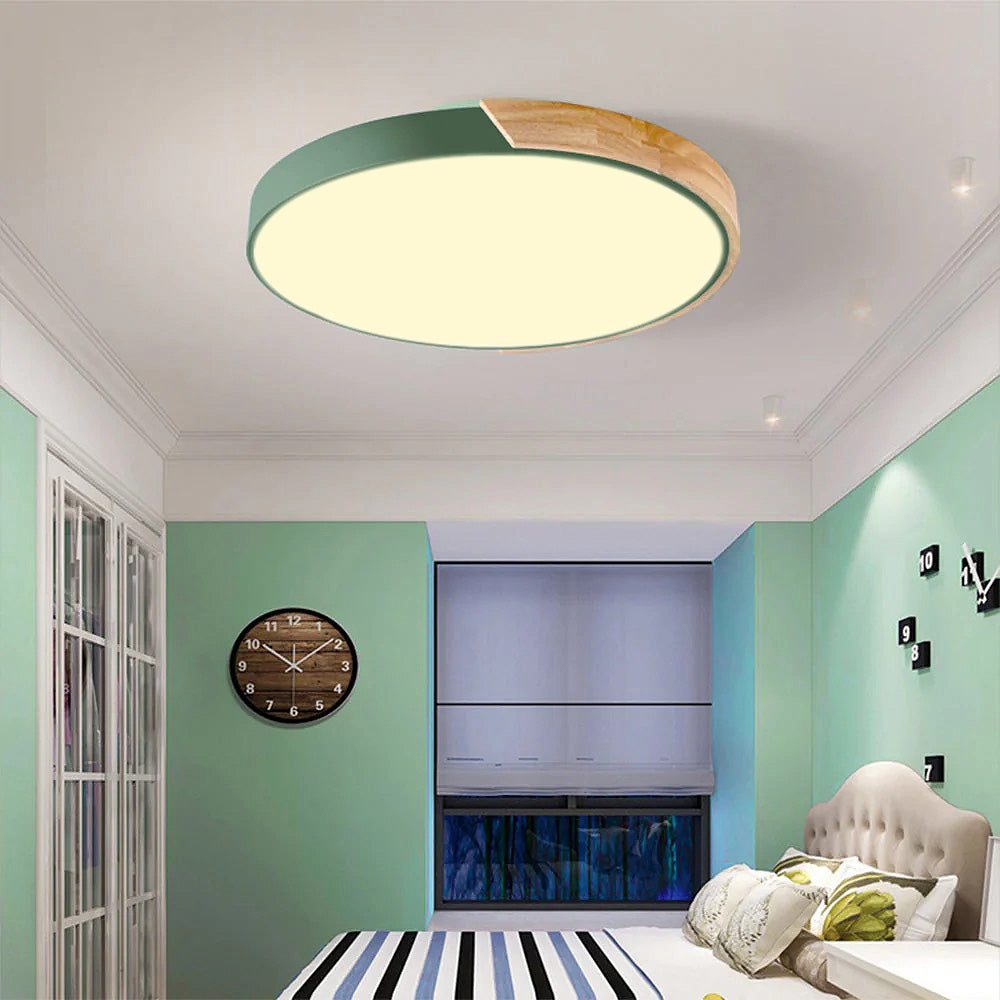 Colorful Minimalist LED Round Ceiling Light