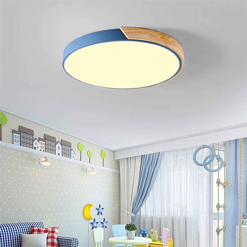 Colorful Minimalist LED Round Ceiling Light