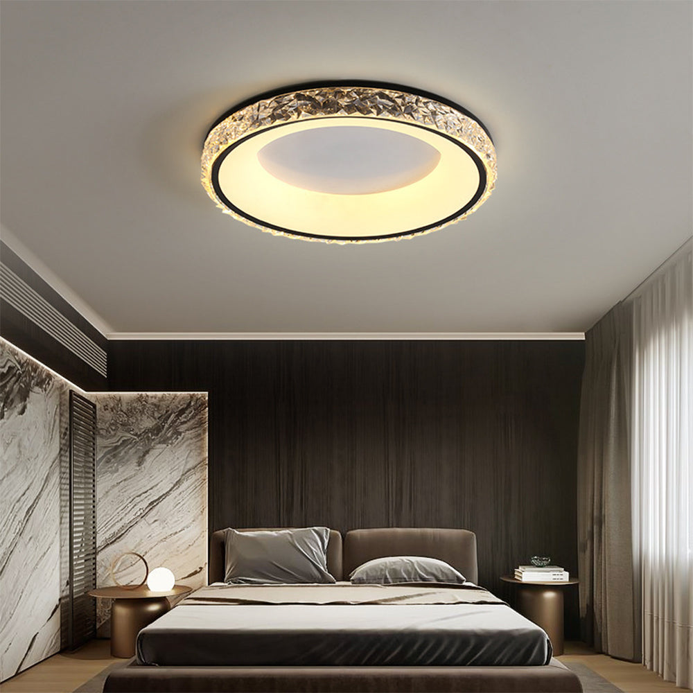 Flush Mount Modern Round Acrylic Ceiling Light