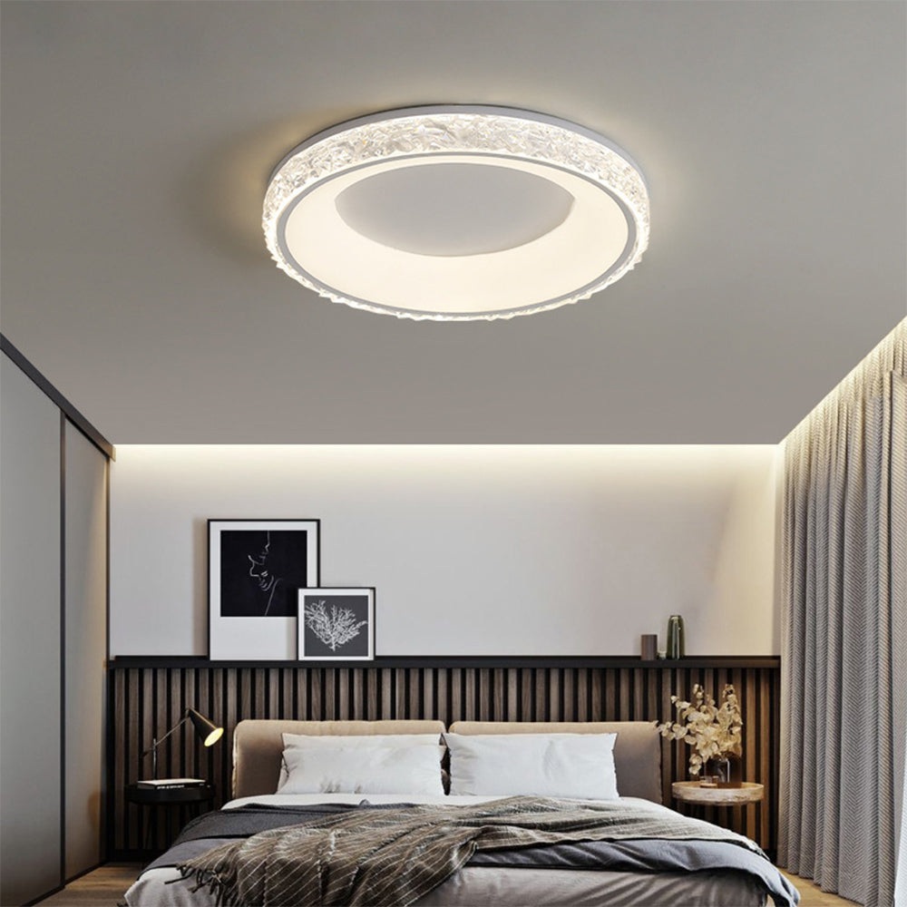 Flush Mount Modern Round Acrylic Ceiling Light
