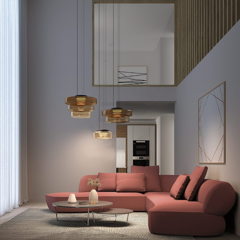 Creative Modern Round Glass Pendant Light