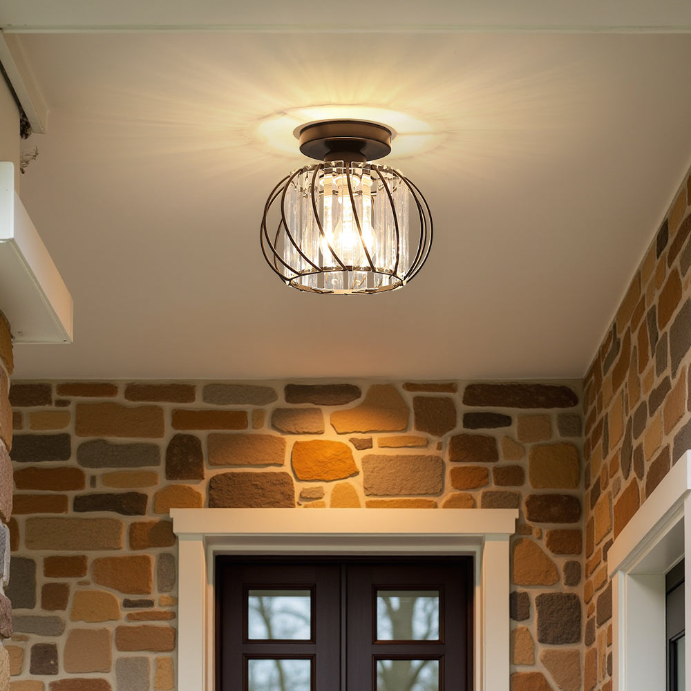 Nordic Luxury Glass Hallway Ceiling Light
