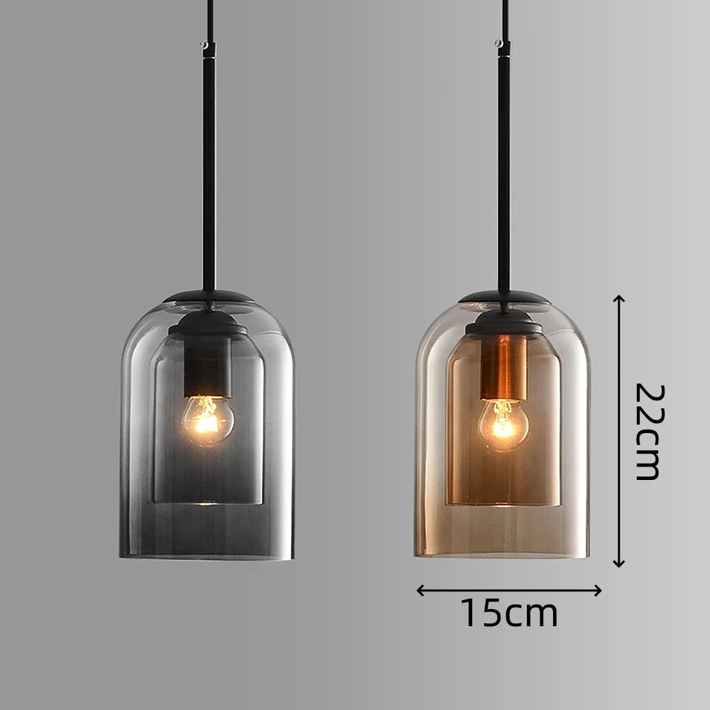 Double Layer Minimalist Small Pendant Light For Dining Room