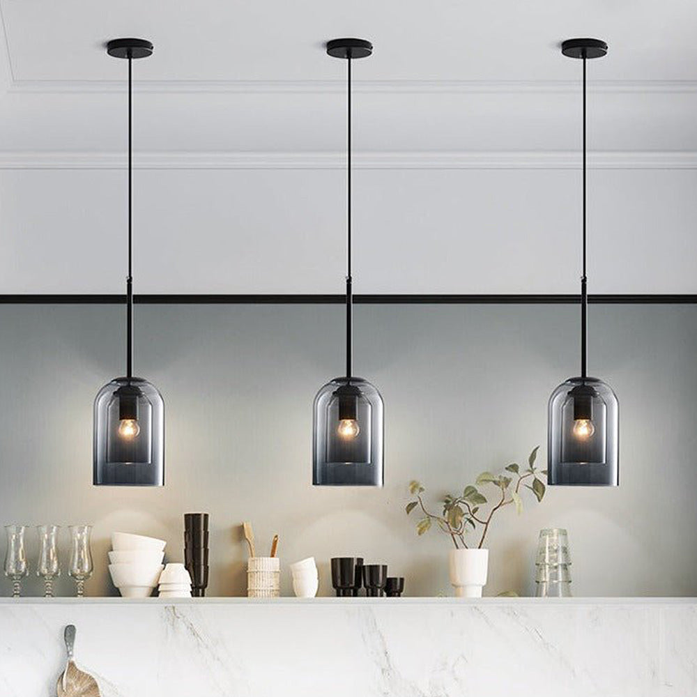 Double Layer Minimalist Small Pendant Light For Dining Room
