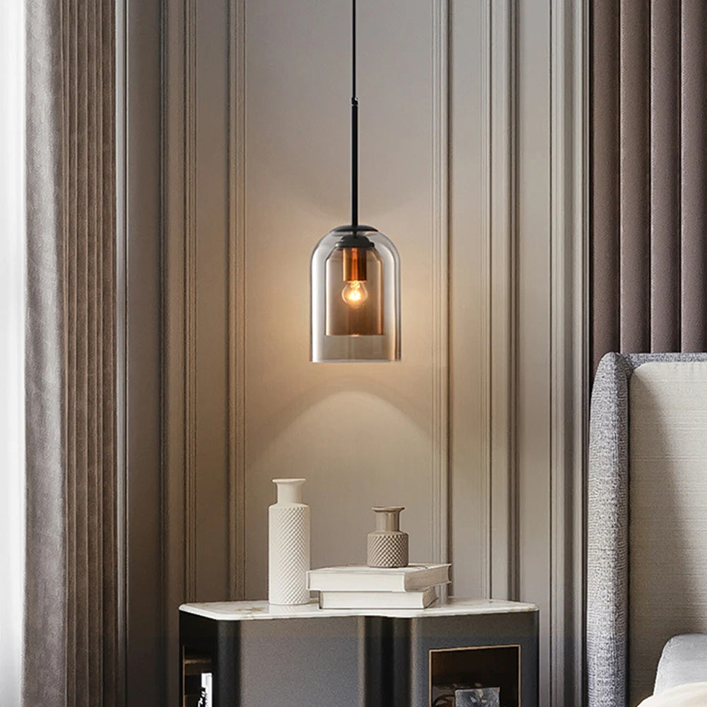 Double Layer Minimalist Small Pendant Light For Dining Room