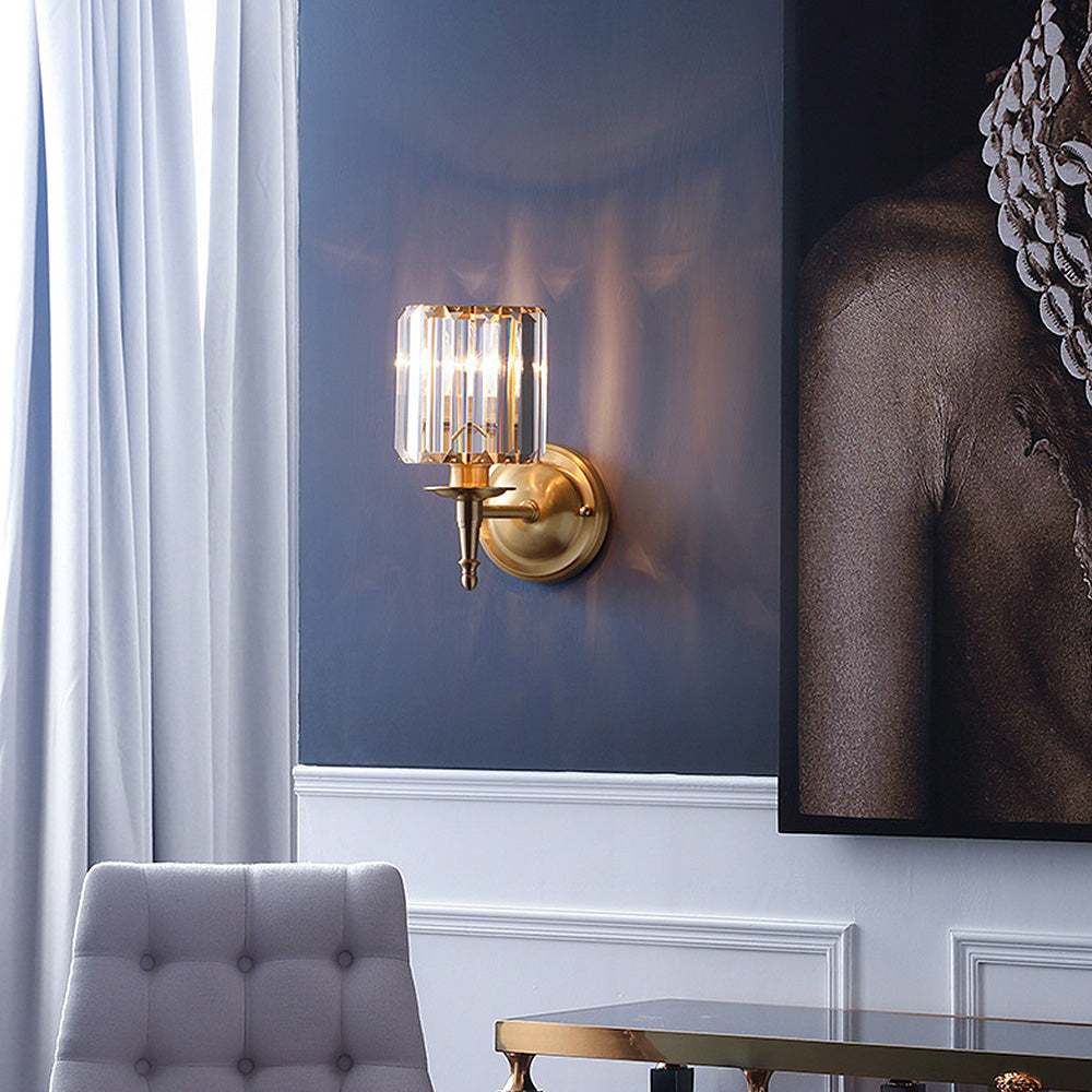 Clear Luxury Crystal Small Wall Light
