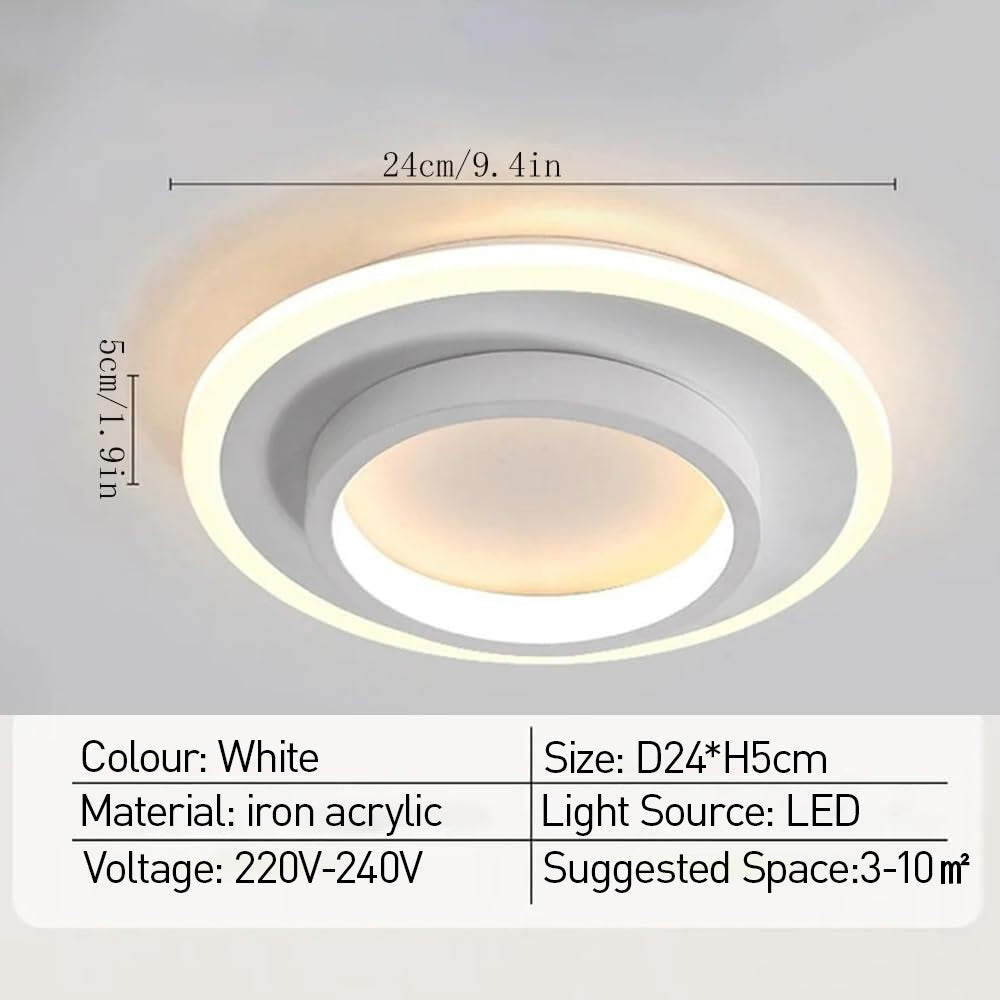 Art Deco Acrylic LED Ceiling Light