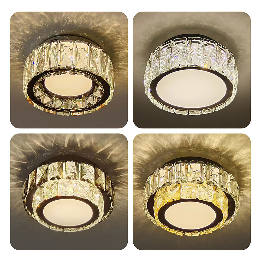 Crystal Luxury Hallway Flush Mount Ceiling Lights