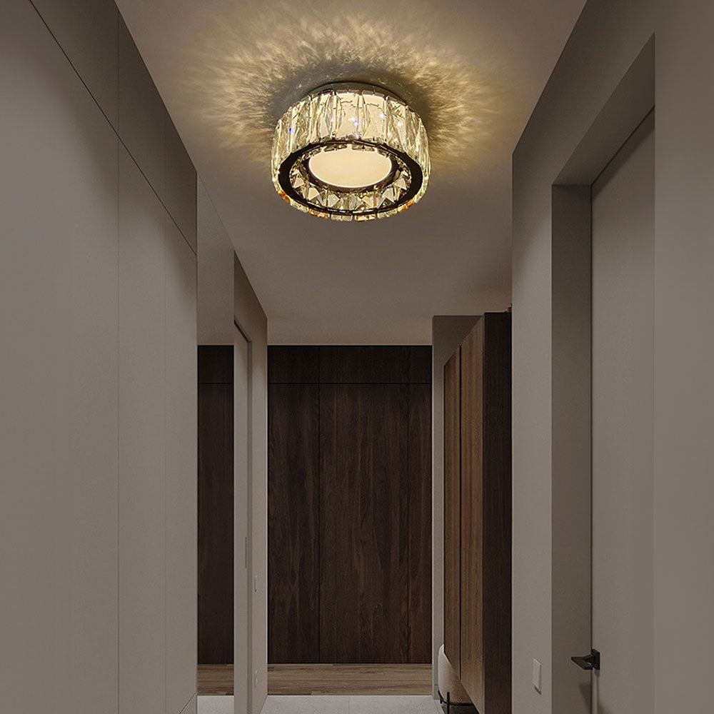 Crystal Luxury Hallway Flush Mount Ceiling Lights