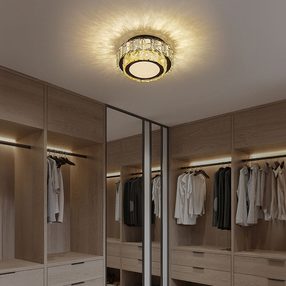 Crystal Luxury Hallway Flush Mount Ceiling Lights