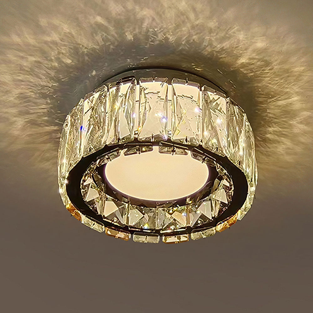 Crystal Luxury Hallway Flush Mount Ceiling Lights