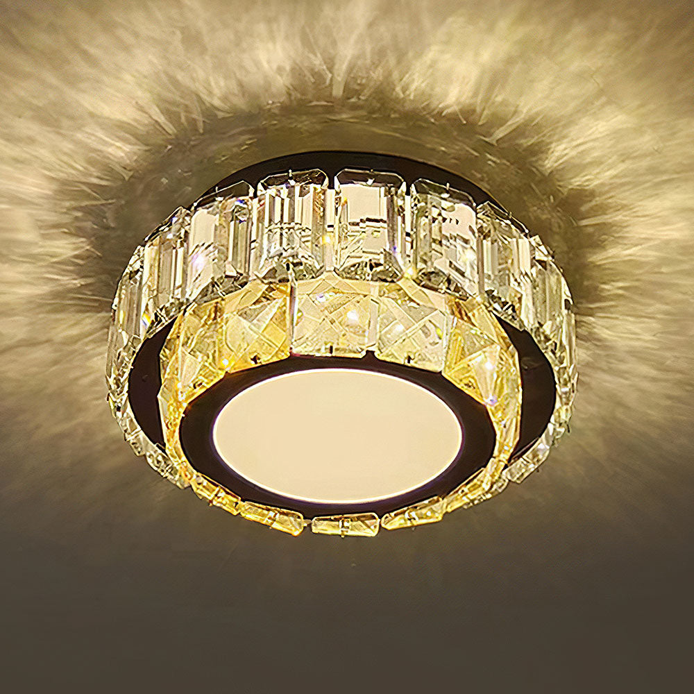 Crystal Luxury Hallway Flush Mount Ceiling Lights