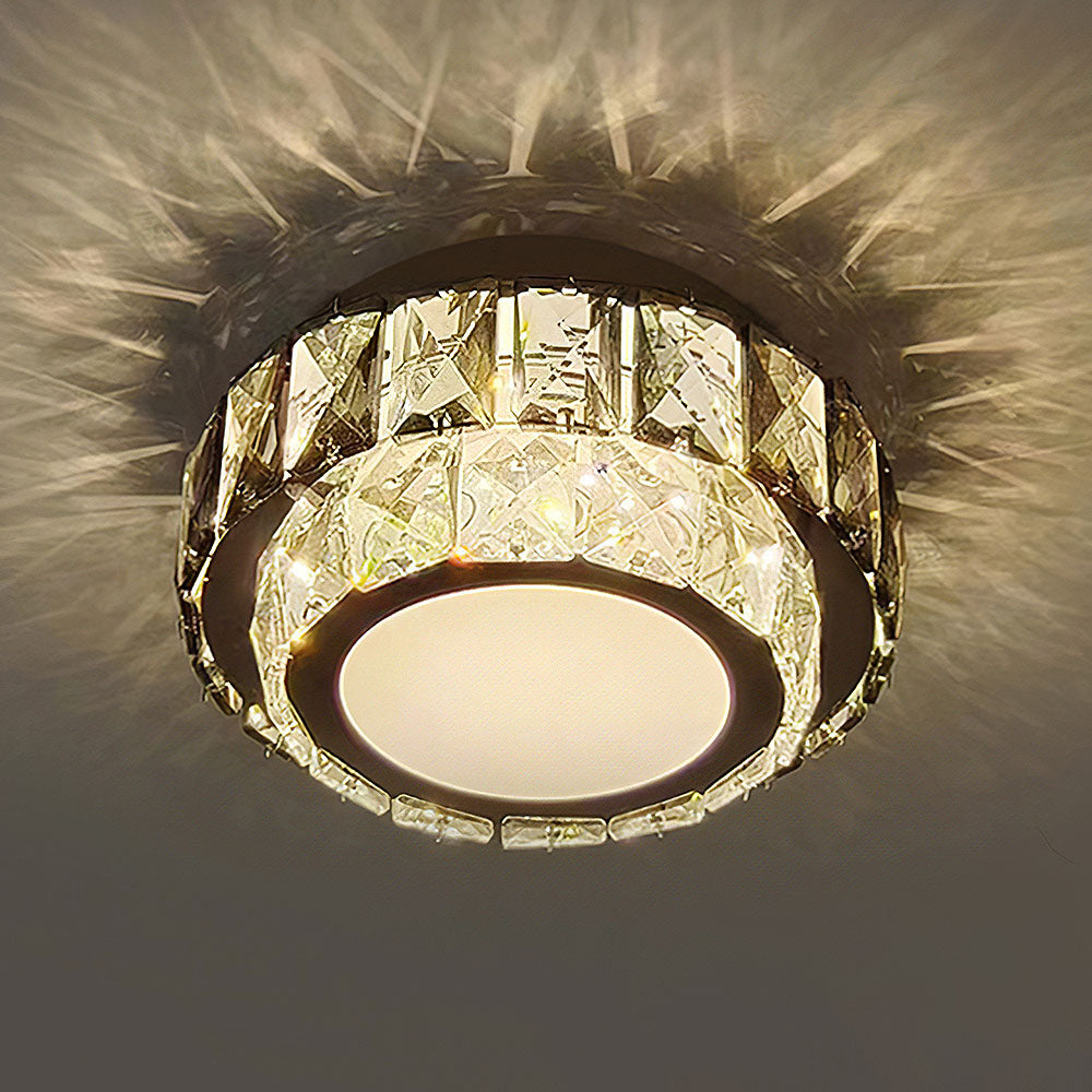 Crystal Luxury Hallway Flush Mount Ceiling Lights