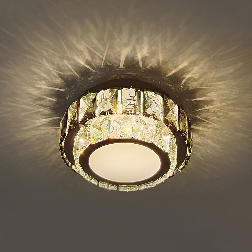 Crystal Luxury Hallway Flush Mount Ceiling Lights