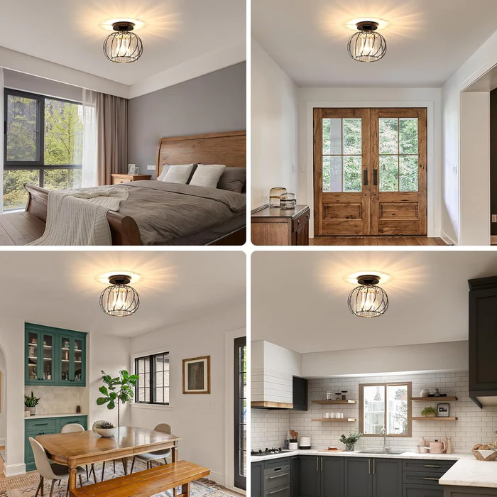Nordic Simple Globular Glass Hallway Pendant Light