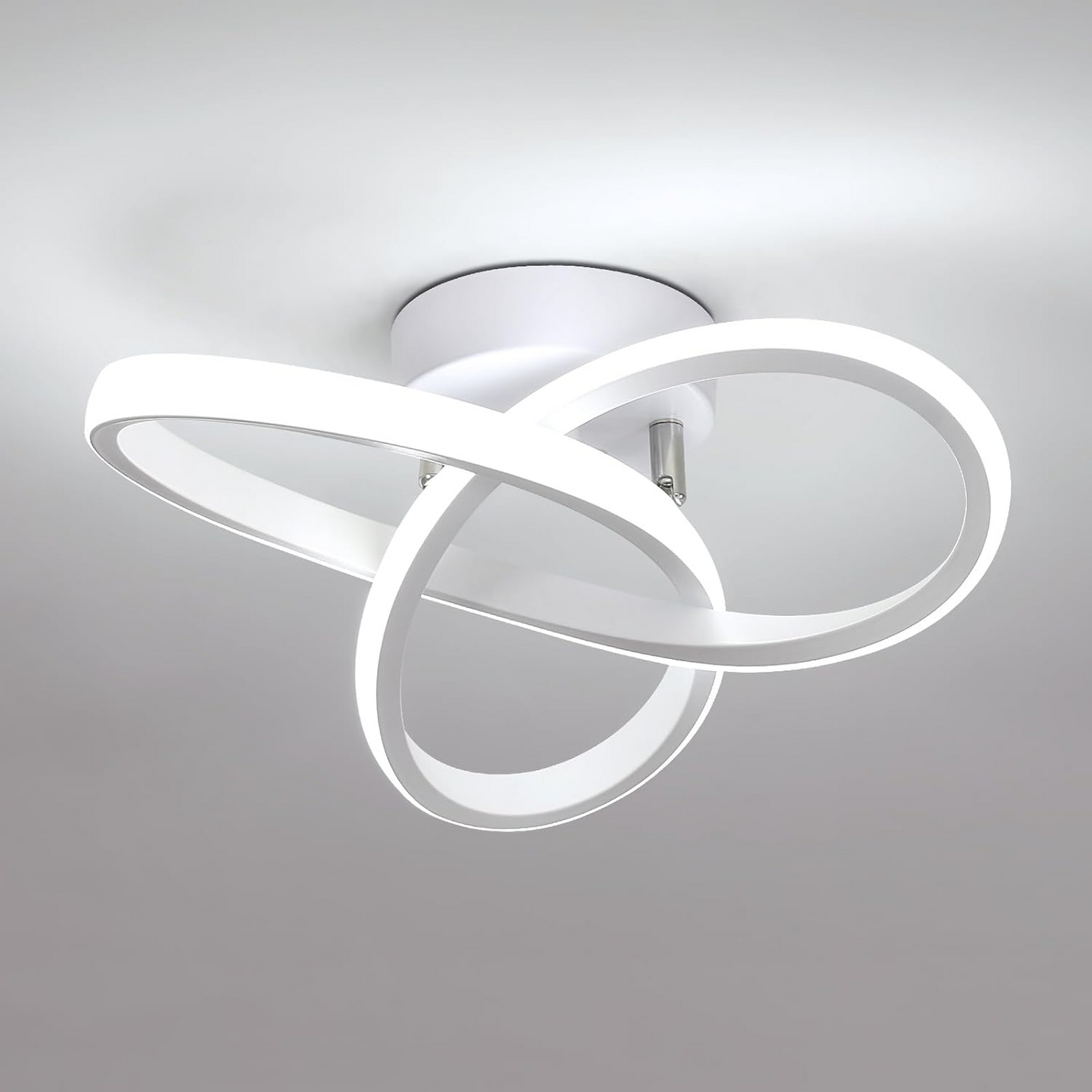 Modern White Metal LED Ceiling Light