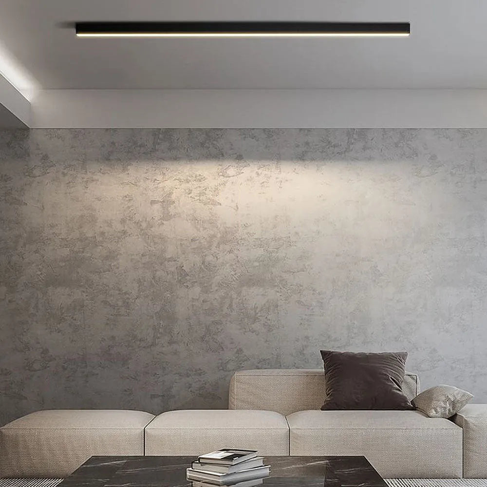 Contemporary Minimalist Long Strip LED Ceiling Lamp