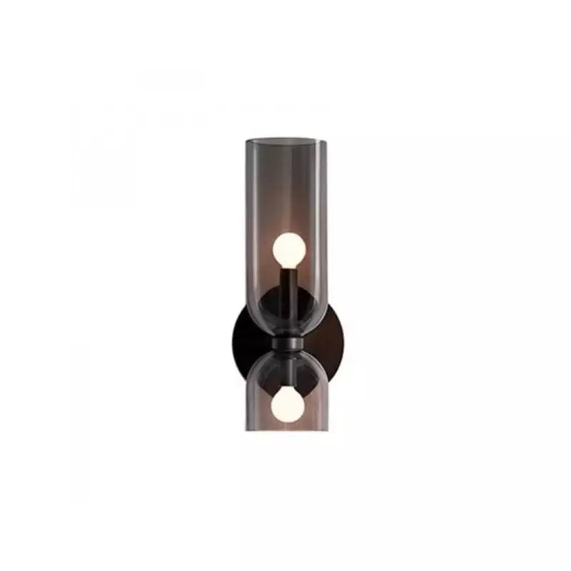 Glass Double Head Bedroom Wall Lamp LED Sconce