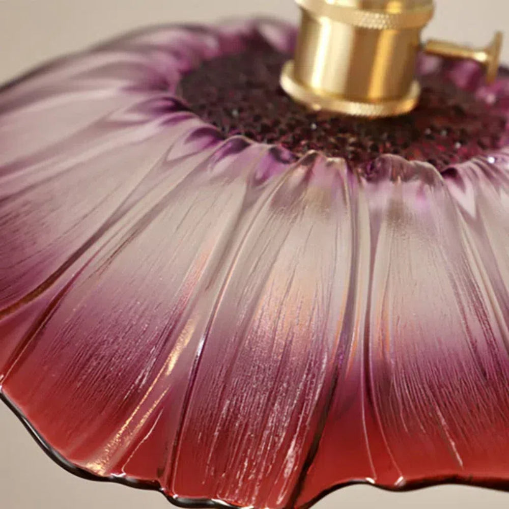 Retro Glass Flower Pendant Light For Dining Room