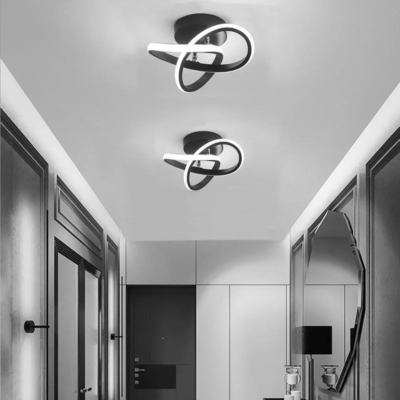 Modern White Metal LED Ceiling Light