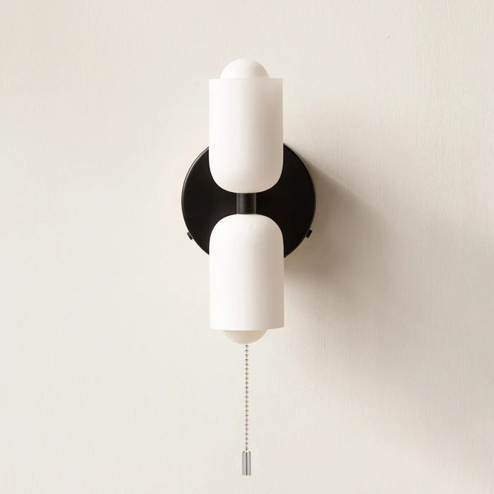 Modern Cream Double Head Wall Sconce