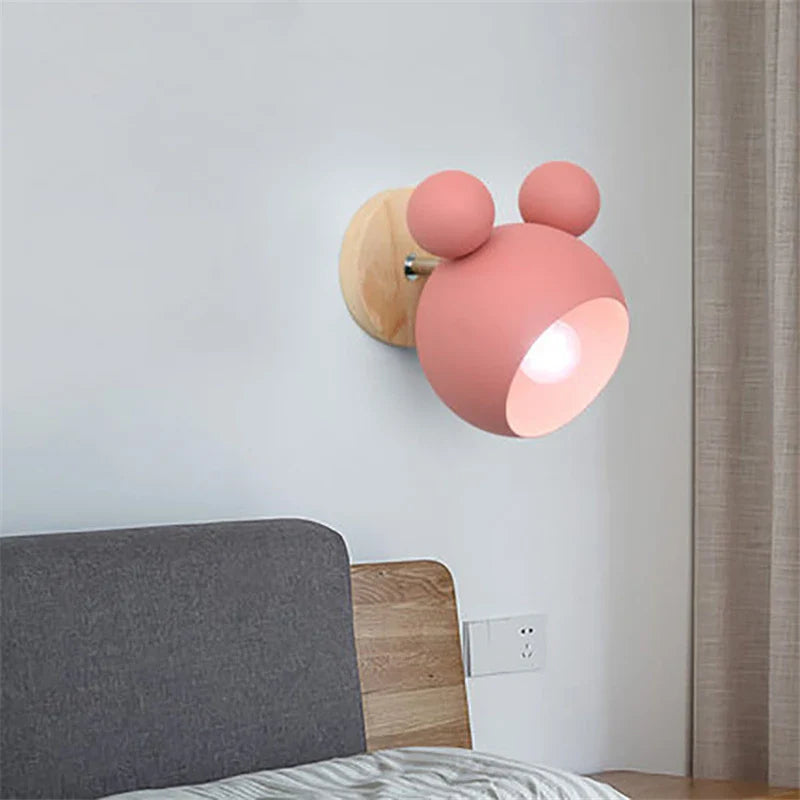 MickeyGlow Mouse Shaped LED Wall Lamp