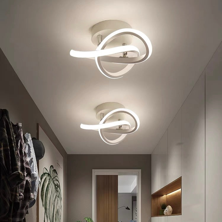 Modern White Metal LED Ceiling Light
