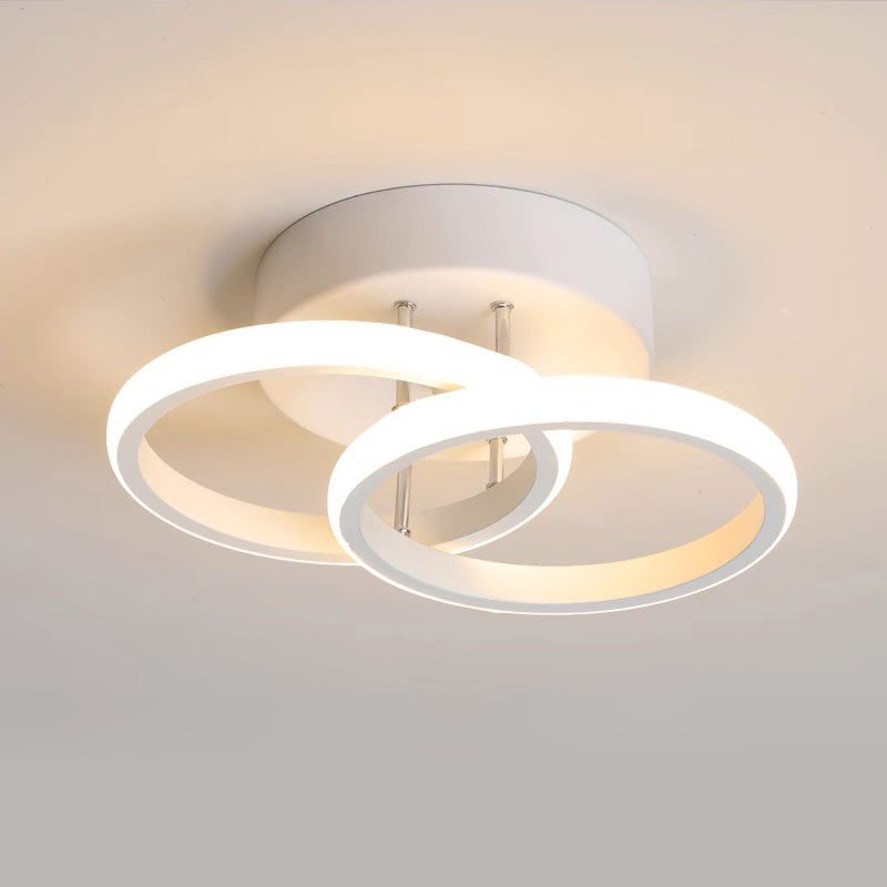 Modern White Metal LED Ceiling Light