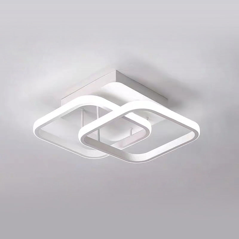 Modern White Metal LED Ceiling Light