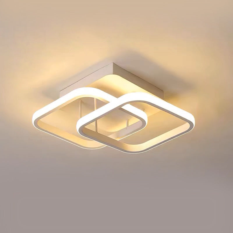 Modern White Metal LED Ceiling Light