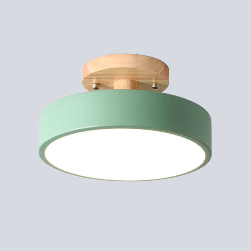 Modern Colorful Semi Flush LED Ceiling Light
