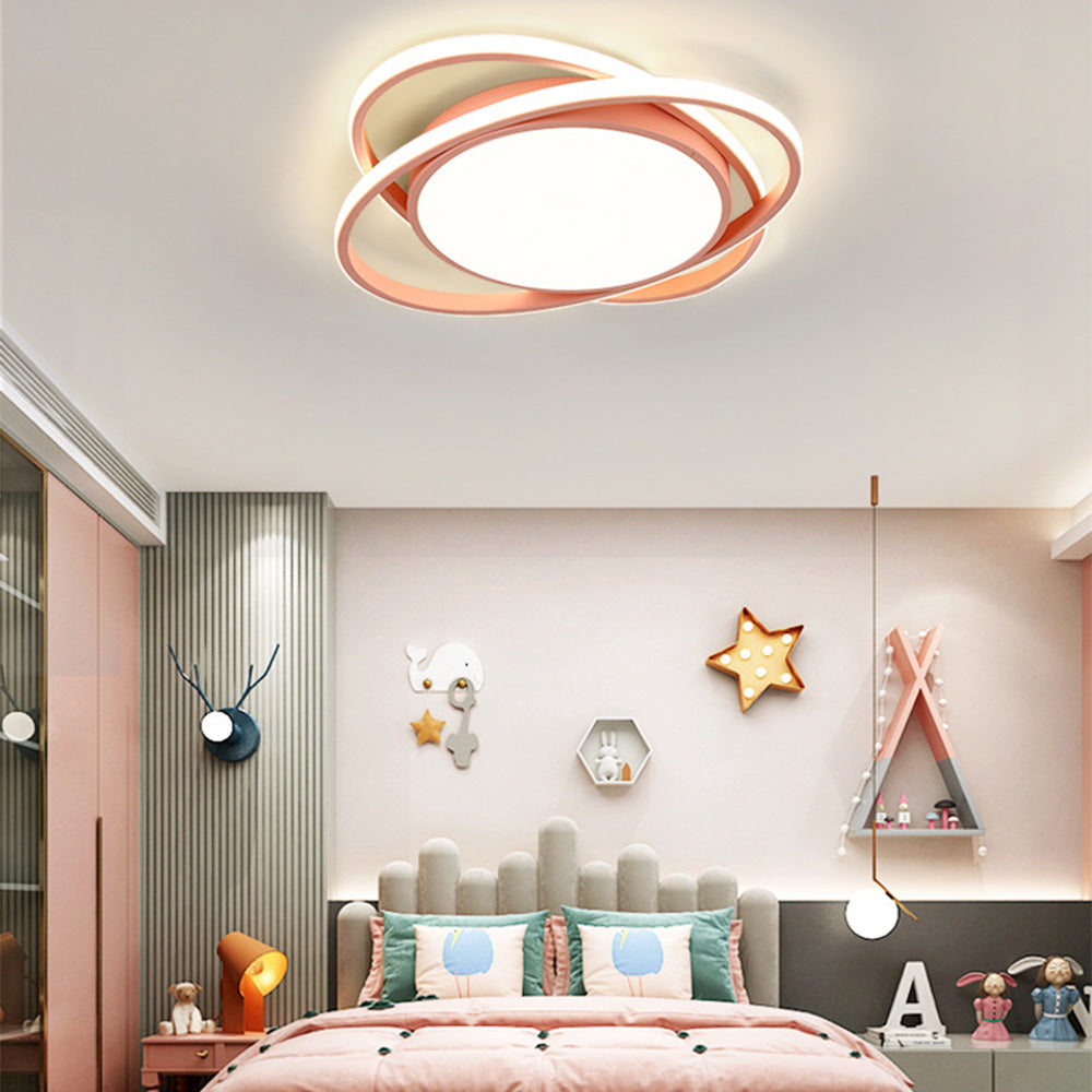 Flush Mount Stylish Bedroom Ceiling Lamp