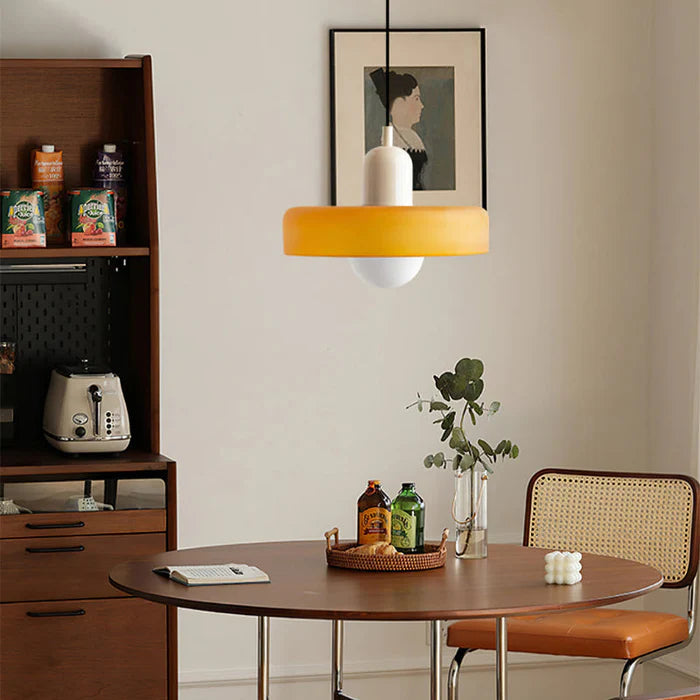 Bauhaus Modern Colorful Glass Pendant Light