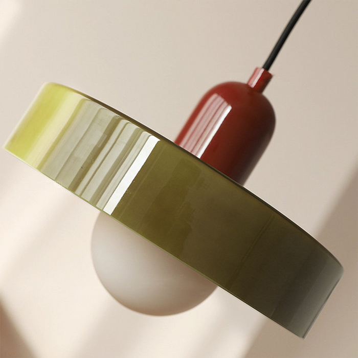 Bauhaus Modern Colorful Glass Pendant Light