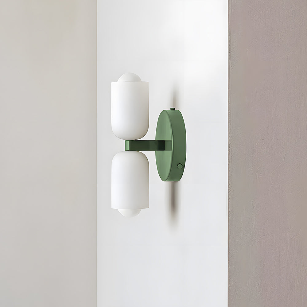 Modern Cream Double Head Wall Sconce