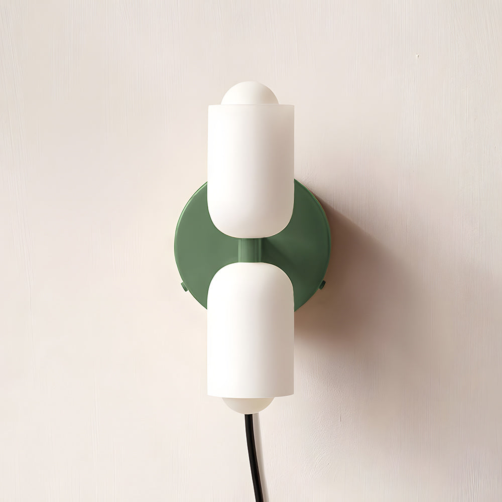 Modern Cream Double Head Wall Sconce