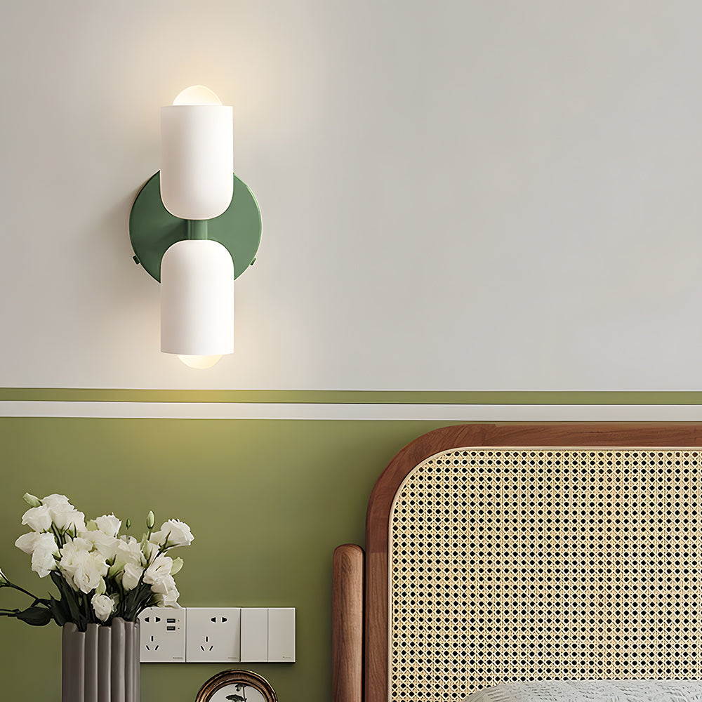 Modern Cream Double Head Wall Sconce