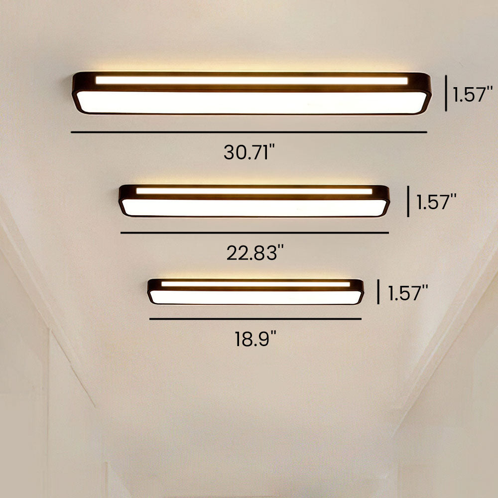 Modern Nordic Minimalist Long LED Ceiling Light