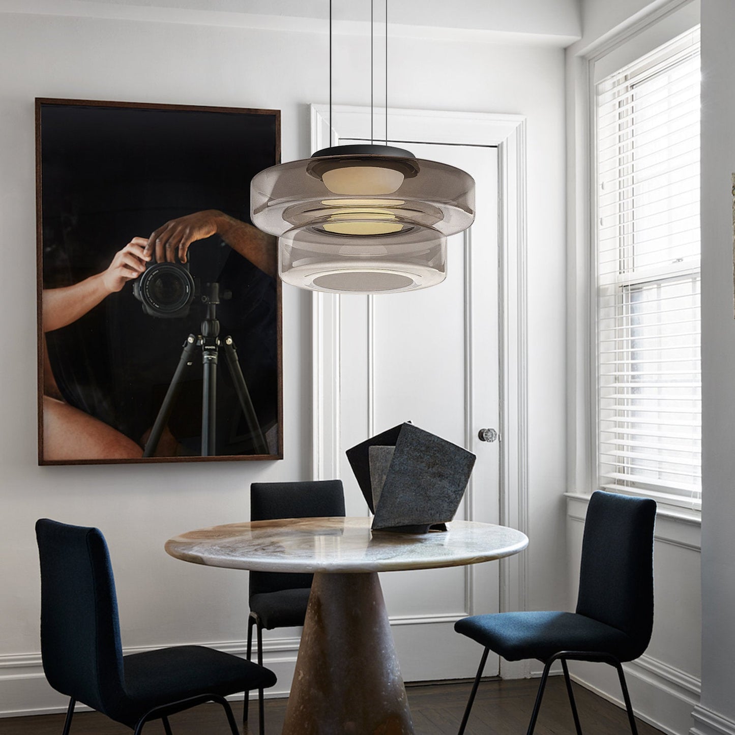 Creative Modern Round Glass Pendant Light